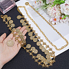 1Pc Ethnic Style Alloy & Iron Coin Tassel Waist Body Chains for Women AJEW-GF0014-23-3