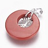 Natural Red Jasper Pendants G-F573-C16-4
