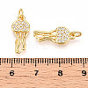 Brass Micro Pave Cubic Zirconia Pendants X-KK-N257-12G-3
