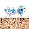 Cute Hand Painted Mini Owl Porcelain Beads PORC-F014-01E-3