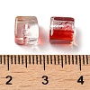 Two Tone Transparent Glass Beads X1-GLAA-NH0001-03-4