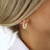 3 Pairs 3 Style Crystal Rhinestone Star Hoop Earrings EJEW-AN0001-96-5