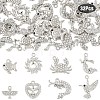 32Pcs 8 Styles Alloy Rhinestone Pendants FIND-YW0011-53P-1