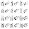 80Pcs 2 Size 201 Stainless Steel Cord Ends STAS-DC0010-93-1