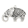 Tibetan Style Alloy Pendants TIBEP-R212-AS-RS-1