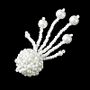 Glass Seed Beads & Glass Pearl Big Pendants PALLOY-MZ01336-01-2