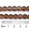 Frosted Transparent Glass Bead Strands X1-GLAA-P065-8mm-13-3