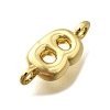 Brass Connector Charms KK-P295-01G-B-2