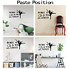 PVC Quotes Wall Sticker DIY-WH0200-096-3