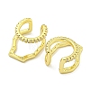 Brass Micro Pave Cubic Zirconia Cuff Earrings EJEW-C104-020G-2
