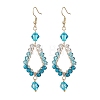 Glass Dangle Earrings EJEW-JE06868-02-3