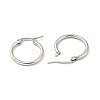 201 Stainless Steel Hoop Earrings for Women EJEW-G260-02D-P-2