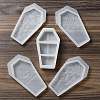 DIY Coffin Shape 3 compartments Storage Box Silicone Molds Kit DIY-E044-01-6
