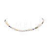 Natural Pearl & Millefiori & Seed Glass Beaded Necklace for Women NJEW-JN04159-4