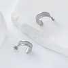 304 Stainless Steel Stud Earrings JA5622-3