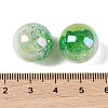 UV Plating Opaque Crackle Two-tone Acrylic Beads MACR-C032-01J-3