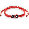 Resin Beads Braided Bead Bracelets FS-WG108B7-13-1