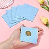 15Pcs Faux Suede Fabric Square Silver Polishing Cloth AJEW-FS0001-44-8