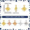 100Pcs 5 Colors Tibetan Style Alloy Pendants FIND-SC0023-23-2