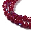 Opaque Glass Beads Strands EGLA-A035-P6mm-L16-3