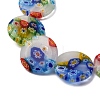 Handmade Millefiori Glass Beads Strands LK139-6