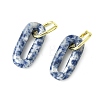 Gemstone Hoop Earrings for Women EJEW-JE07271-5