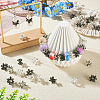 30Pcs 3 Styles Flower Tibetan Style Alloy European Beads FIND-TA0010-83-7