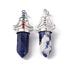 Natural Sodalite Big Pointed Pendants G-I342-01P-05-2