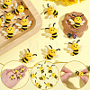 12Pcs Food Grade Eco-Friendly Silicone Focal Beads SIL-PA0001-49-6