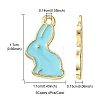 20Pcs 5 Colors Alloy Enamel Pendants ENAM-YW0003-01-4