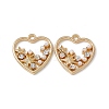 Alloy Crystal Rhinestone Pendants ALRI-K049-13G-1