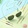 Natural Mixed Gemstone Chips Beaded Eyeglasses Chains AJEW-EH00390-2