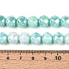 Anti-Tarnish Electroplate Glass Beads Strands GLAA-N010-10mm-10-3