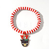 Christmas 304 Stainless Steel Enamel Charm Bracelets ZQ4442-9-1