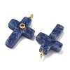 Natural Sodalite Pendants X-G-B180-01G-09-2