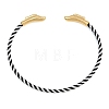 Braided Steel Wire Bangles Making KK-CBA6056-02B-G-1