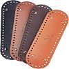 WADORN 4Pcs 4 Colors PU Leather Bag Nail Bottoms FIND-WR0005-55-1