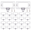 25Pcs Rectangle Zinc Alloy Label Frame Card Holder AJEW-FH0008-75B-1