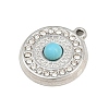 304 Stainless Steel Rhinestone Pendants CE-CBAF3A3-25P-01-2