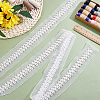 2Yards Netting Fabric Beaded Trim Ribbon OCOR-ME0001-64B-01-5