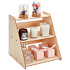 2-Tier Detachable Wooden Display Shelf AJEW-WH0007-21-1