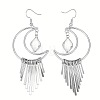 Moon Alloy Rhinestone Dangle Earrings FS-WGEABDC-02-3