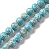 Synthetic Imperial Jasper Dyed Beads Strands G-P507-01A-02-1