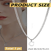 1Pc 304 Stainless Steel Letter Pendant Necklaces NJEW-LP0001-33C-P-2