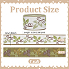 12.5m Leaf Pattern Vintage Jacquard Polyester Ribbon OCOR-PH0008-08-2
