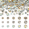 300Pcs 15 Styles Flat Round Sew on Rhinestone Montee Beads STAS-TA0006-18-2