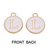 Golden Plated Enamel Alloy Charms ENAM-SZ0001-26A-L-2