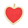 Brass Resin Pendants KK-C162-003G-1