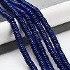 Dyed Natural Sesame Jasper/Kiwi Jasper Imitation Lapis Lazuli Beads Strands G-G084-A08-01-2