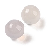 Natural White Agate No Hole Sphere Beads G-K353-04B-18-2